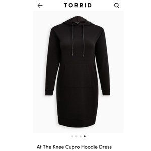 Torrid Knee Length Cupro Hoodie Dress NWT 4X